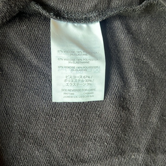 J. Crew Black Tie Front Long Sleeve Tee - Picture 10 of 11